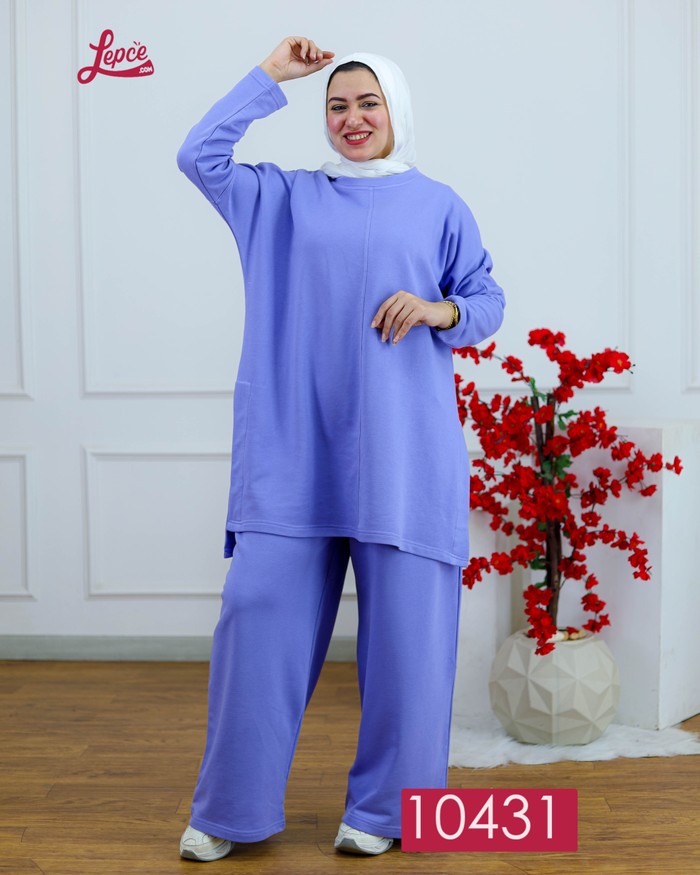 Lepce - لبسى Melton suit - موف