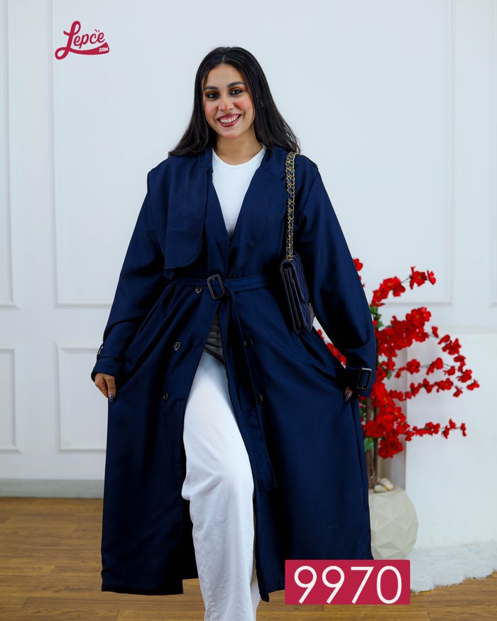 Lepce - لبسى ترانش كوت - أزرق غامق