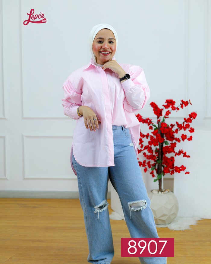 Lepce - لبسى شميز قطن - بينك